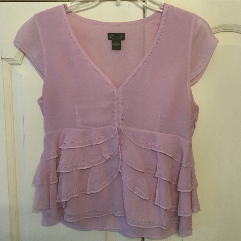 Cap sleeve pink top